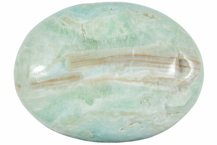Polished Blue Caribbean Calcite Stone #221326